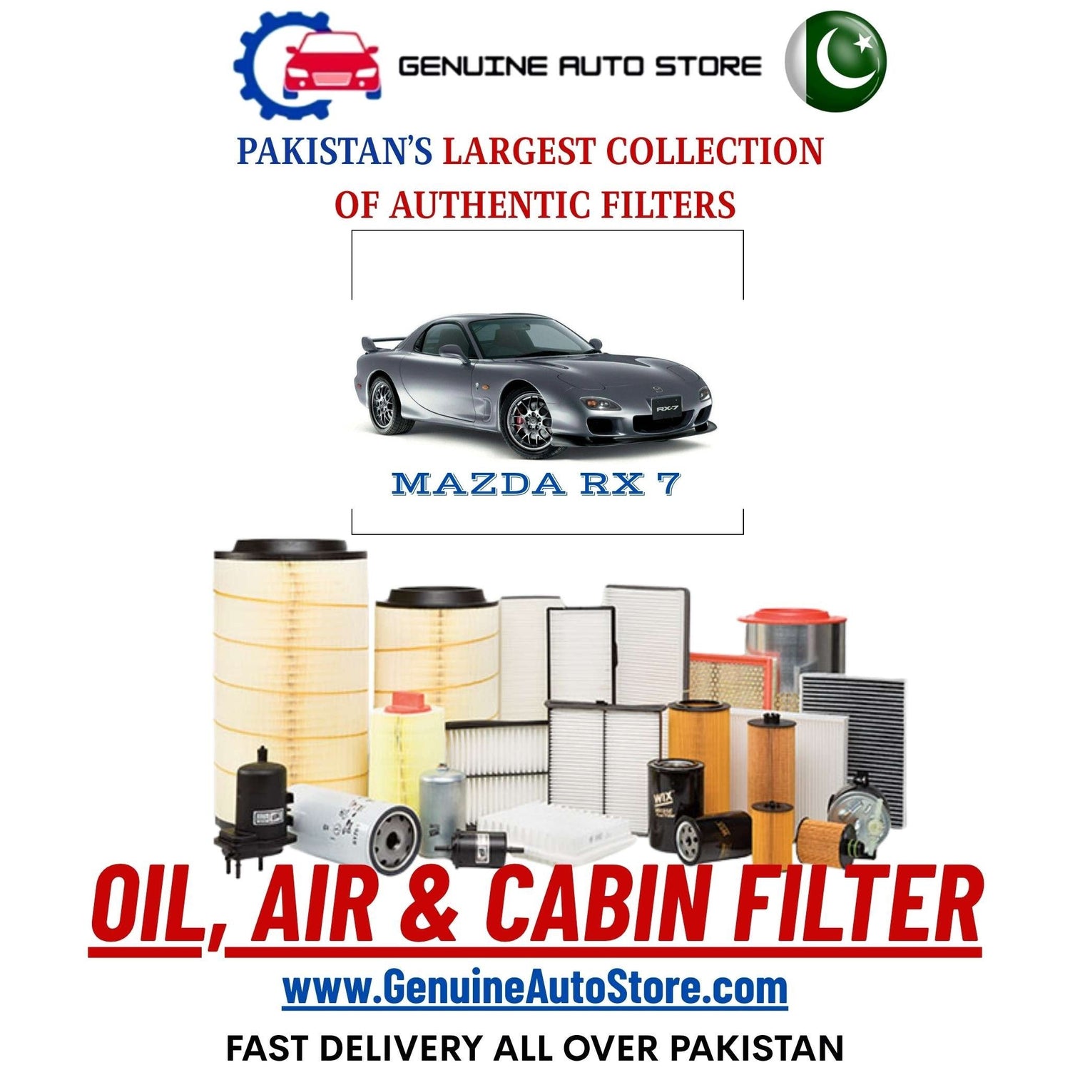 Genuine MAZDA RX 7 Filters in Pakistan – Genuine Auto Store