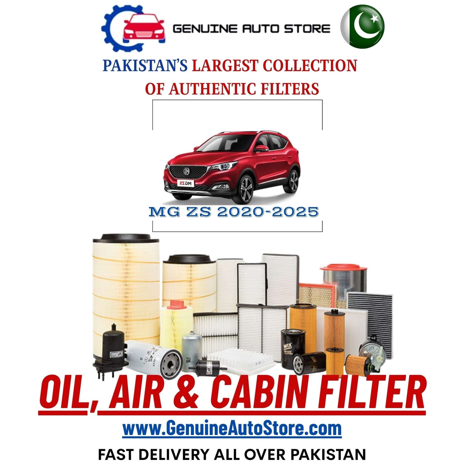 Genuine MG ZS 2020–2025 Filters in Pakistan – Genuine Auto Store