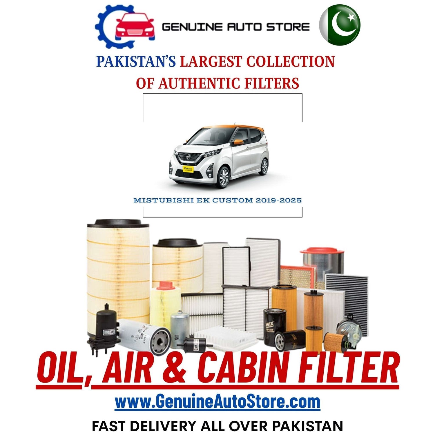 Genuine MISTUBISHI EK CUSTOM 2019–2025 Filters in Pakistan – Genuine Auto Store