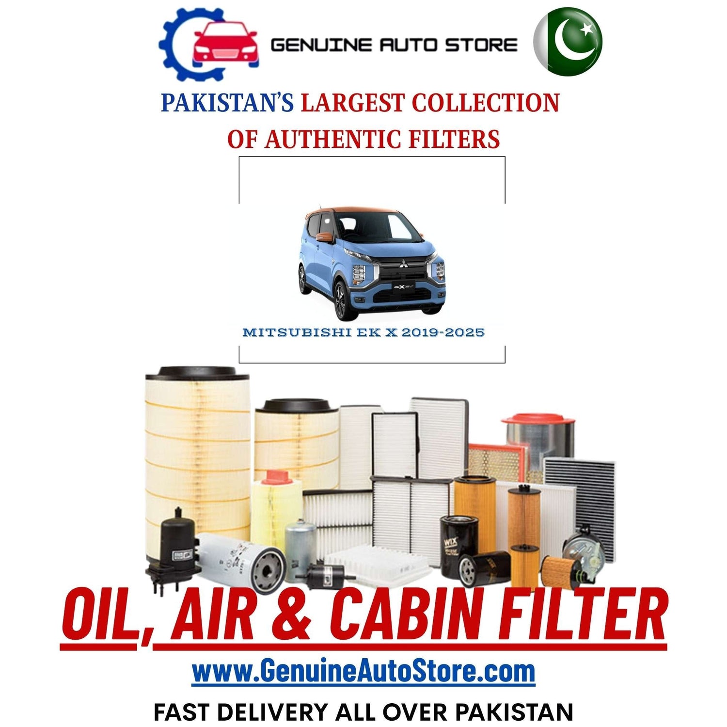 Genuine MITSUBISHI EK X 2019–2025 Filters in Pakistan – Genuine Auto Store