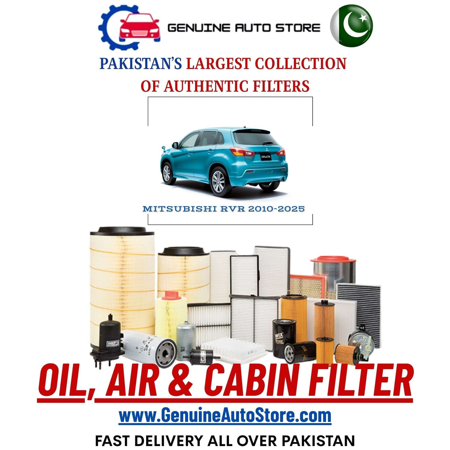 Genuine MITSUBISHI RVR 2010–2025 Filters in Pakistan – Genuine Auto Store