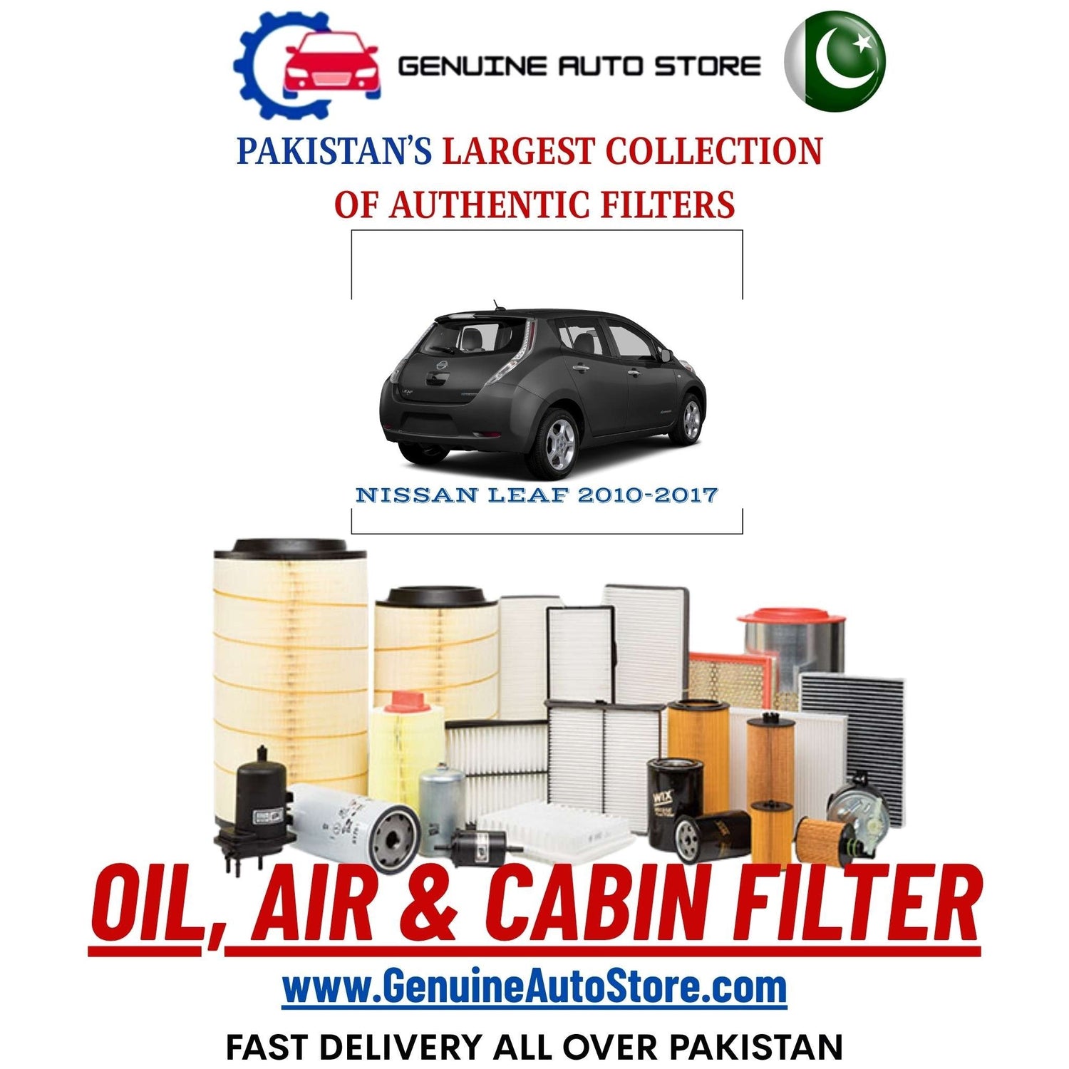 Genuine NISSAN LEAF 2010–2017 Filters in Pakistan – Genuine Auto Store