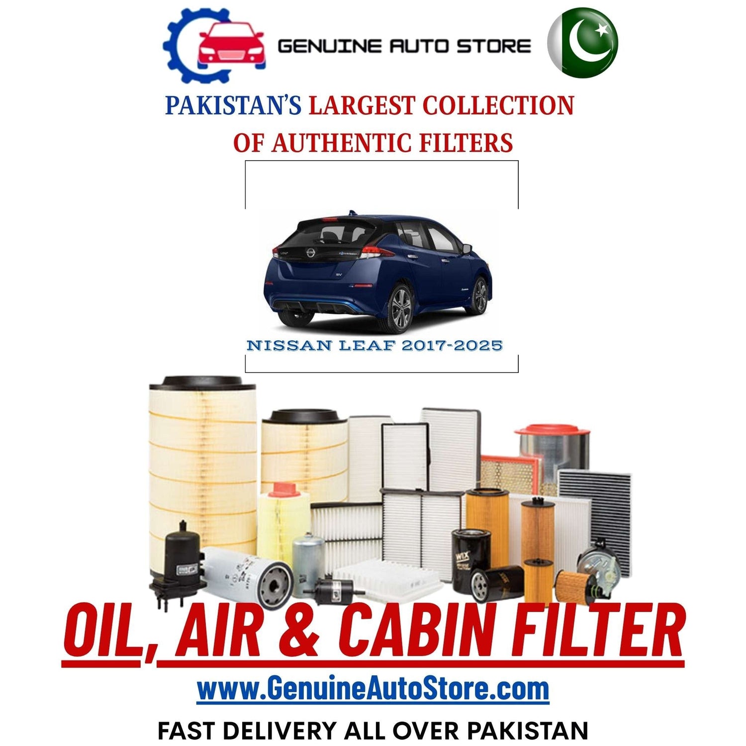 Genuine NISSAN LEAF 2017–2025 Filters in Pakistan – Genuine Auto Store