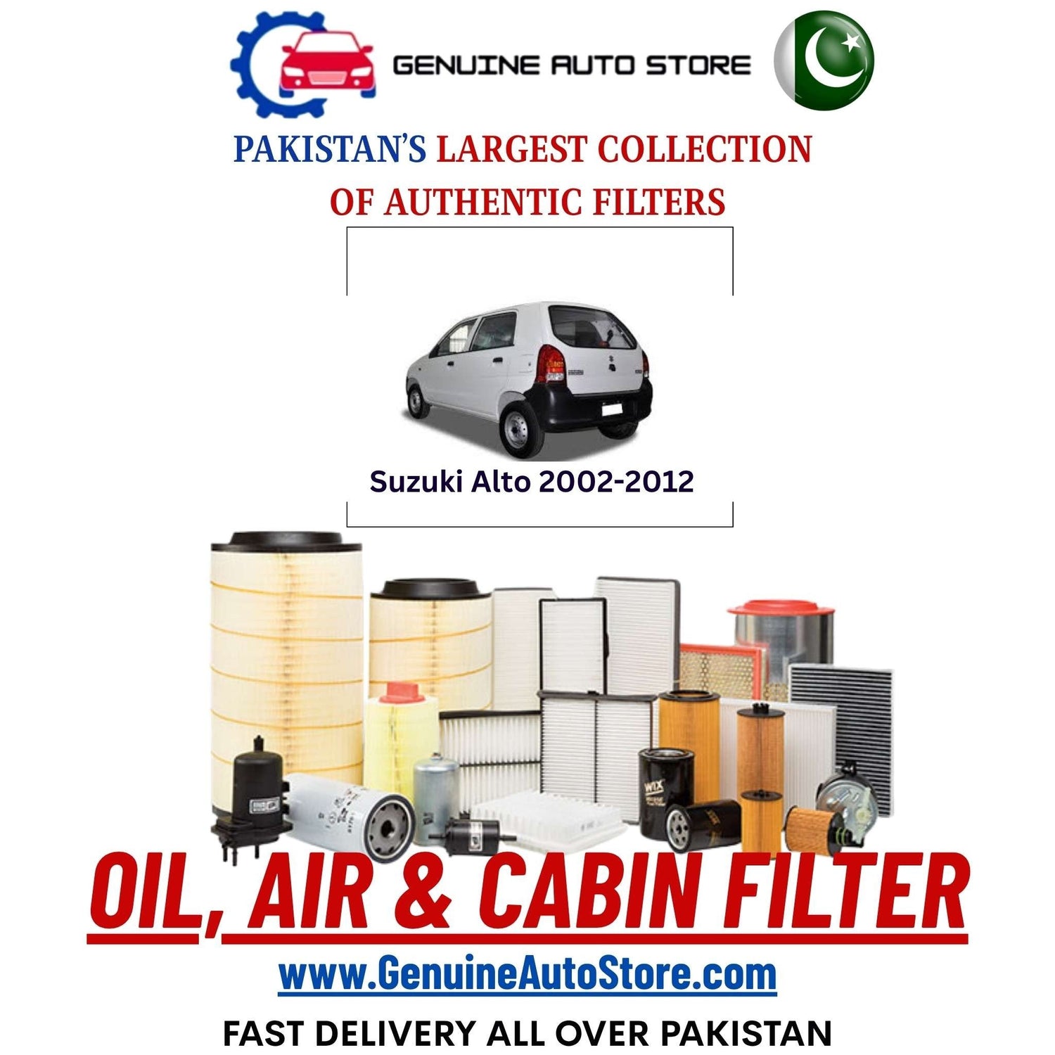 Genuine Suzuki Alto 2002–2012 Filters in Pakistan – Genuine Auto Store