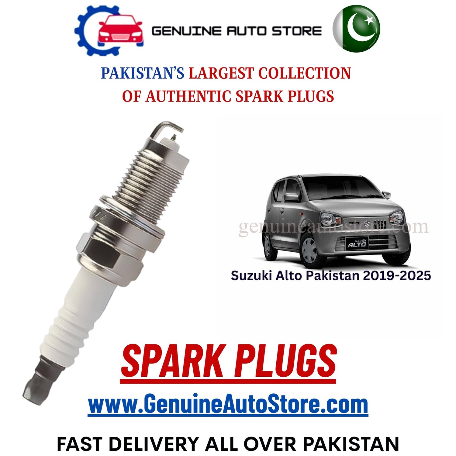 Original Iridium Suzuki Alto Pakistan 2019-2025 spark plugs in Pakistan