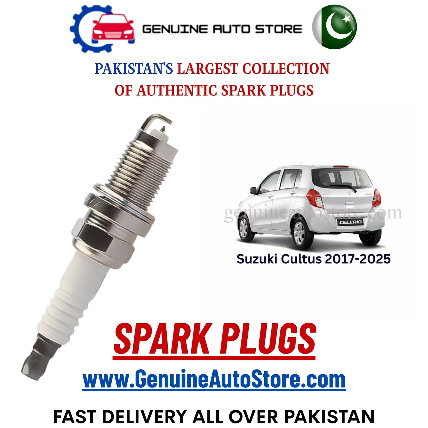 Original Iridium Suzuki Cultus 2017-2025 spark plugs in Pakistan