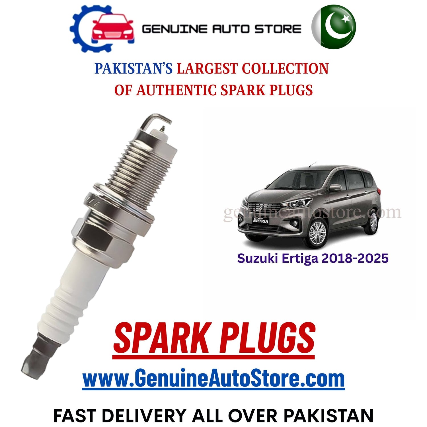 Original Iridium Suzuki Ertiga 2018-2025 spark plugs in Pakistan
