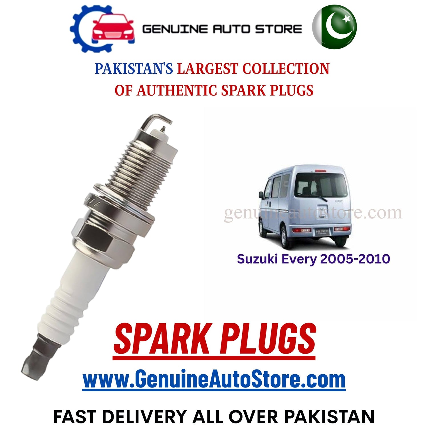 Original Iridium Suzuki Every 2005-2010 spark plugs in Pakistan