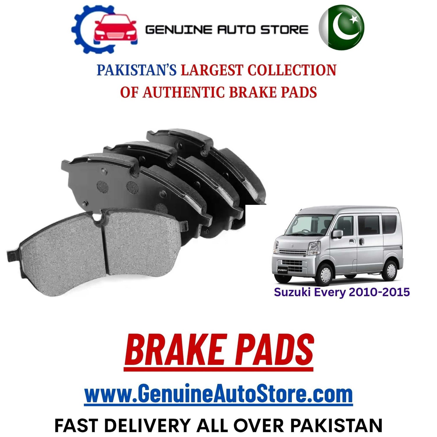Genuine Suzuki Every 2010–2015 Brake Pads in Pakistan – Genuine Auto Store