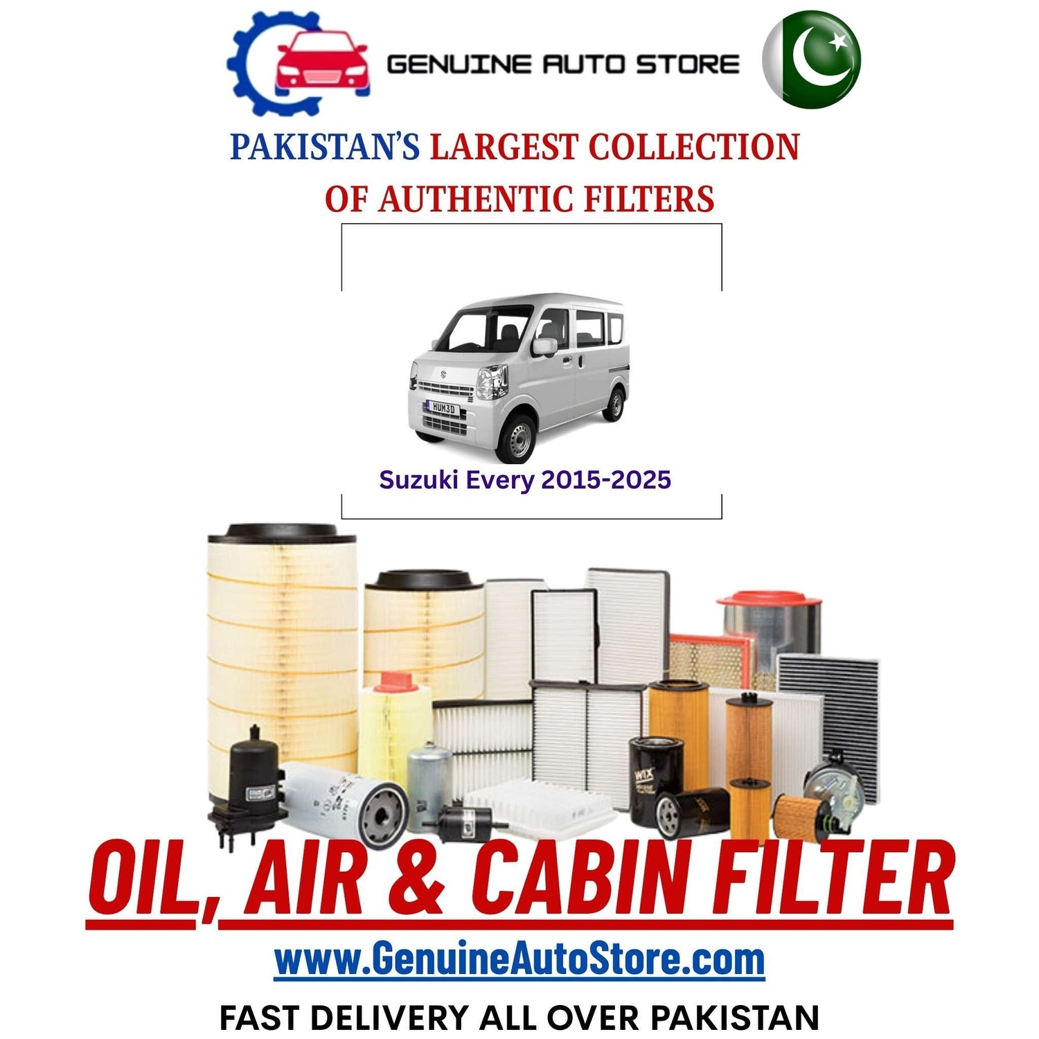 Genuine Suzuki Every 2015–2025 Filters in Pakistan – Genuine Auto Store
