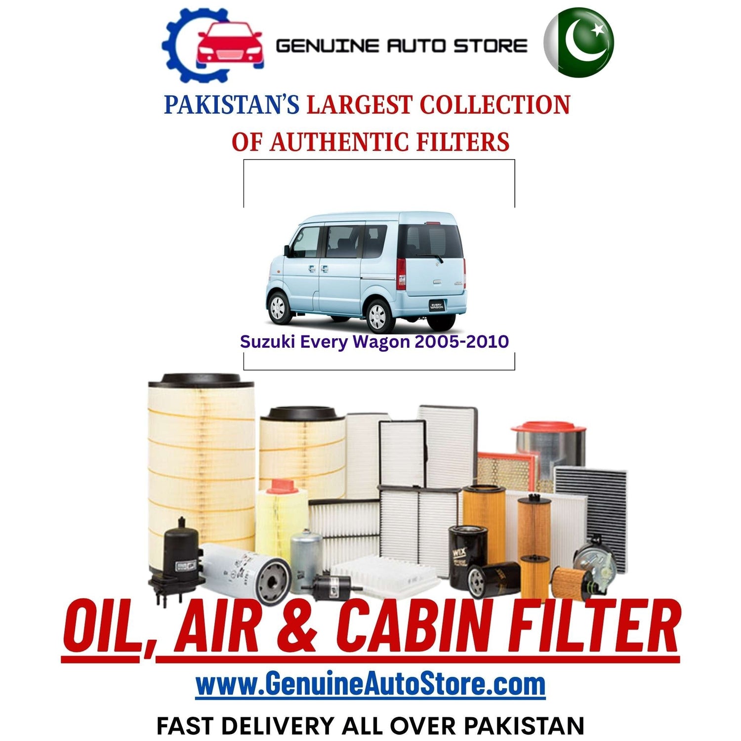 Genuine Suzuki Every Wagon 2005–2010 Filters in Pakistan – Genuine Auto Store