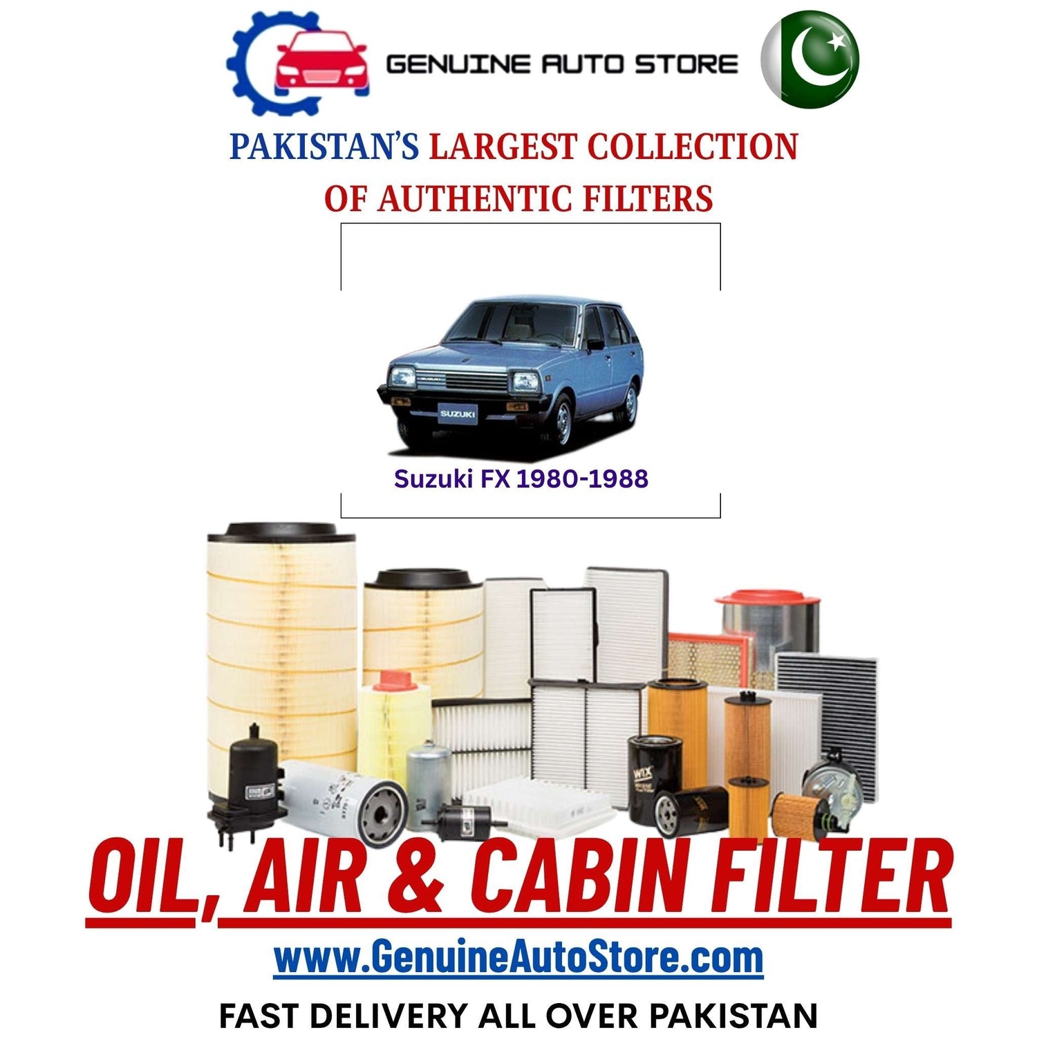 Genuine Suzuki FX 1980–1988 Filters in Pakistan – Genuine Auto Store