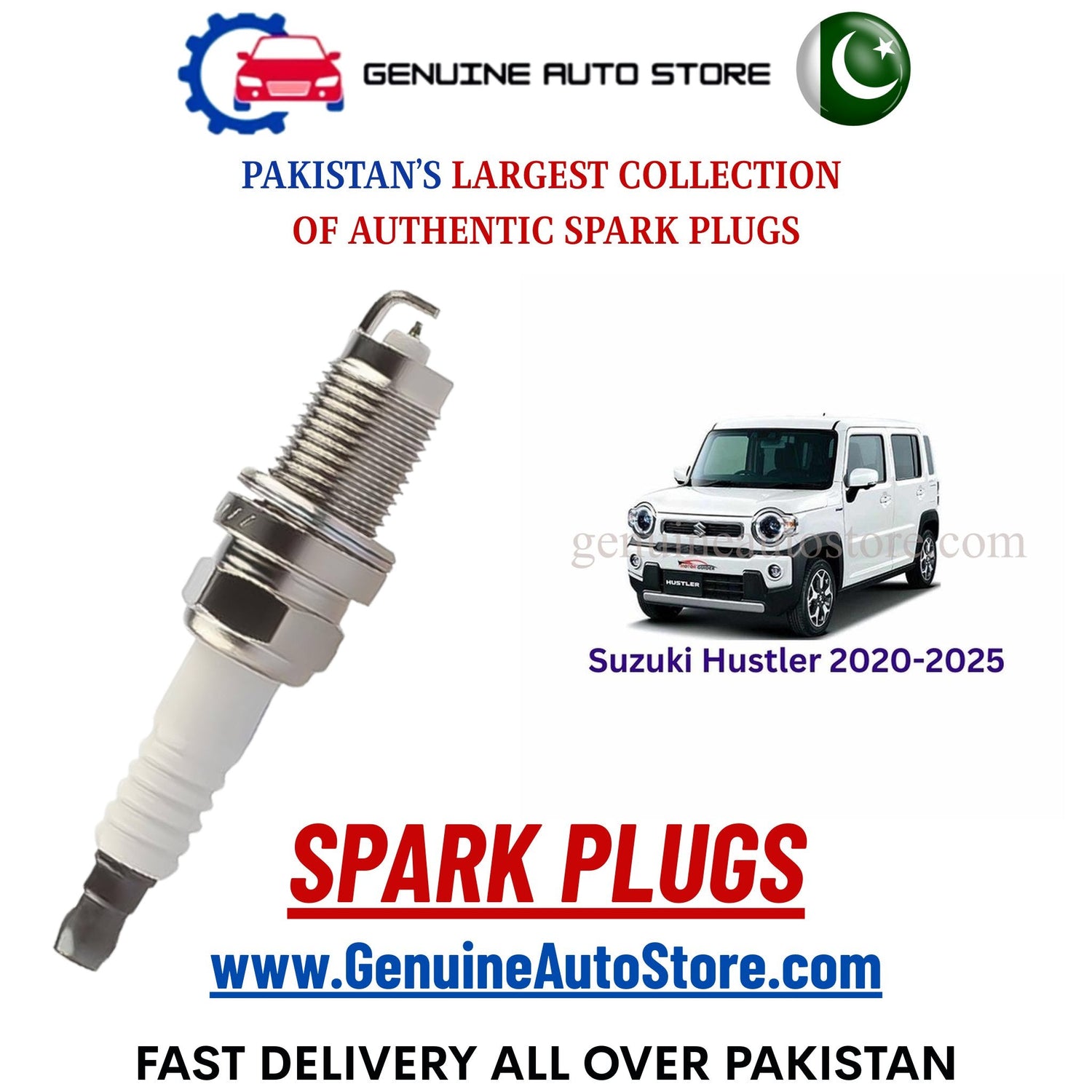 Original Iridium Suzuki Hustler 2020-2025 spark plugs in Pakistan