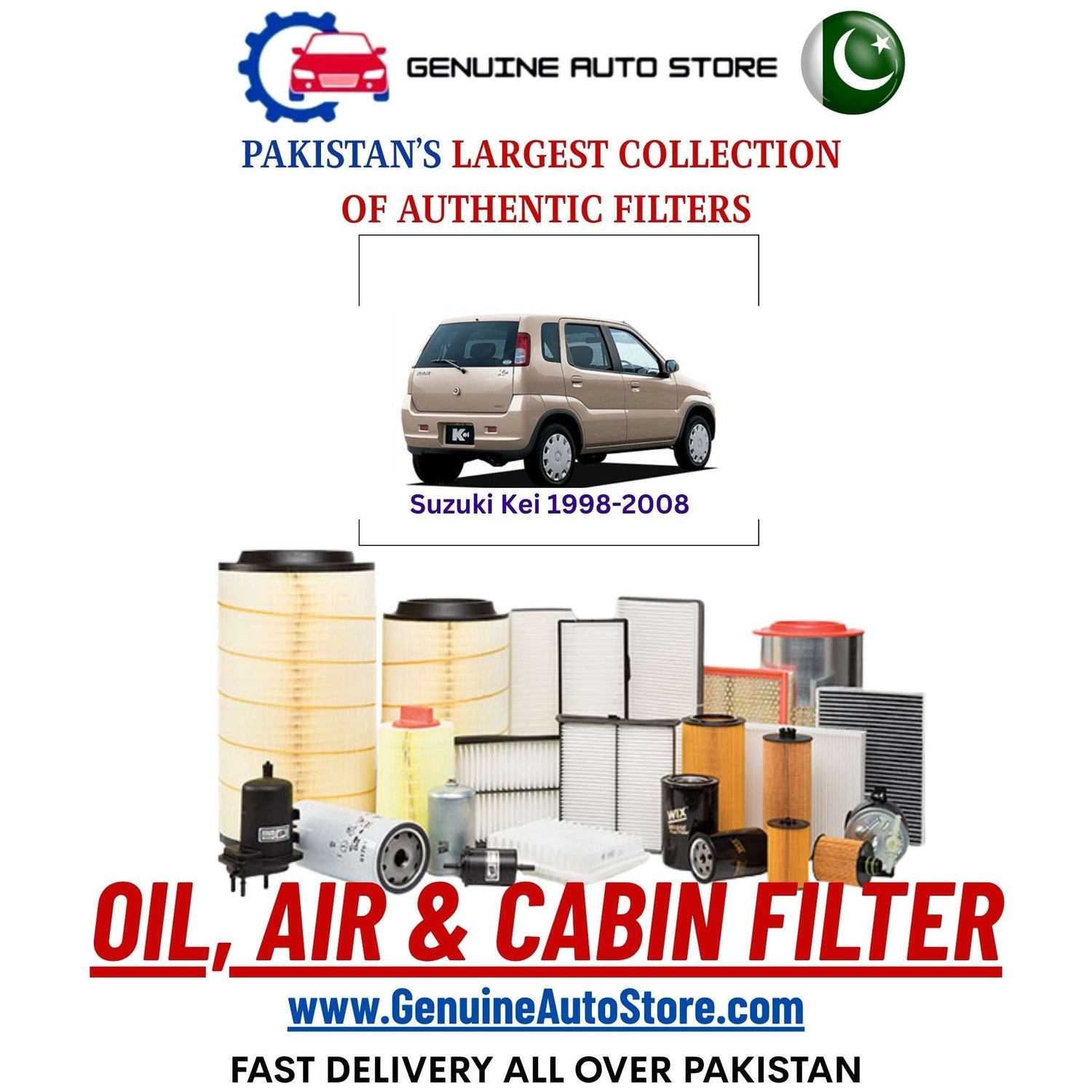 Genuine Suzuki Kei 1998–2008 Filters in Pakistan – Genuine Auto Store