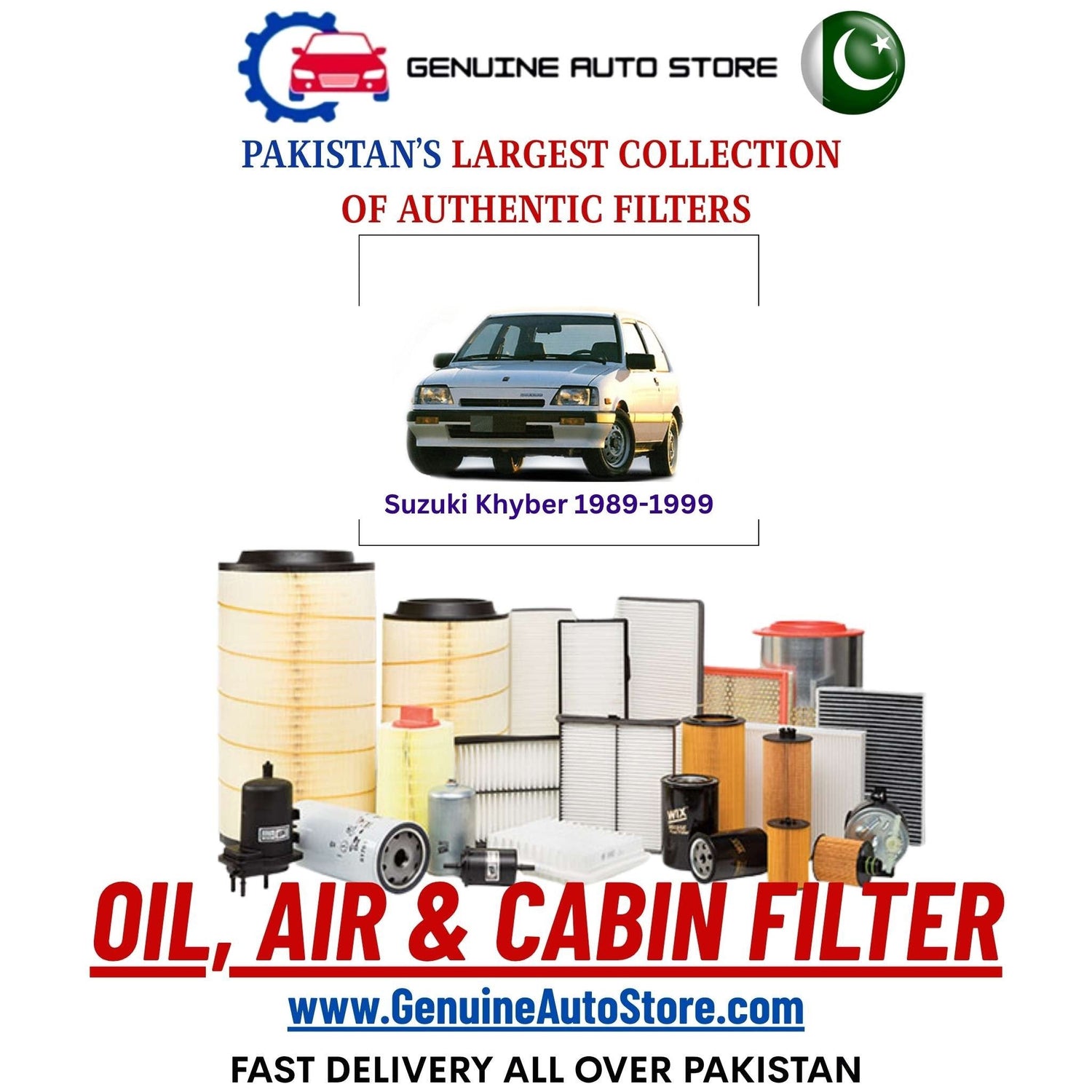 Genuine Suzuki Khyber 1989–1999 Filters in Pakistan – Genuine Auto Store