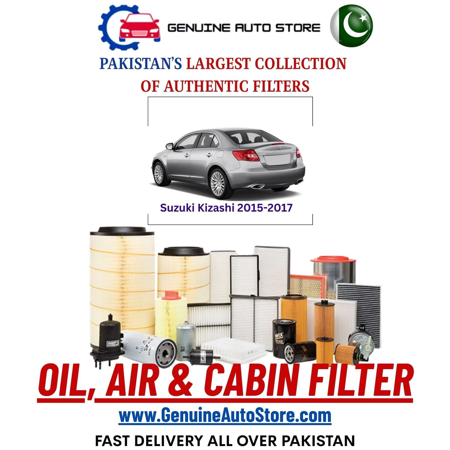 Genuine Suzuki Kizashi 2015–2017 Filters in Pakistan – Genuine Auto Store