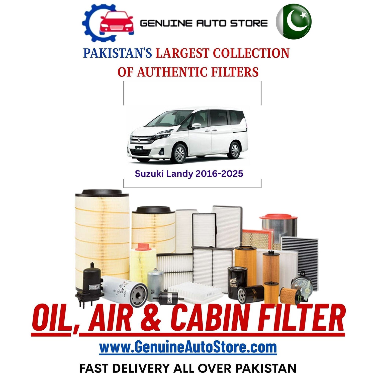 Genuine Suzuki Landy 2016–2025 Filters in Pakistan – Genuine Auto Store