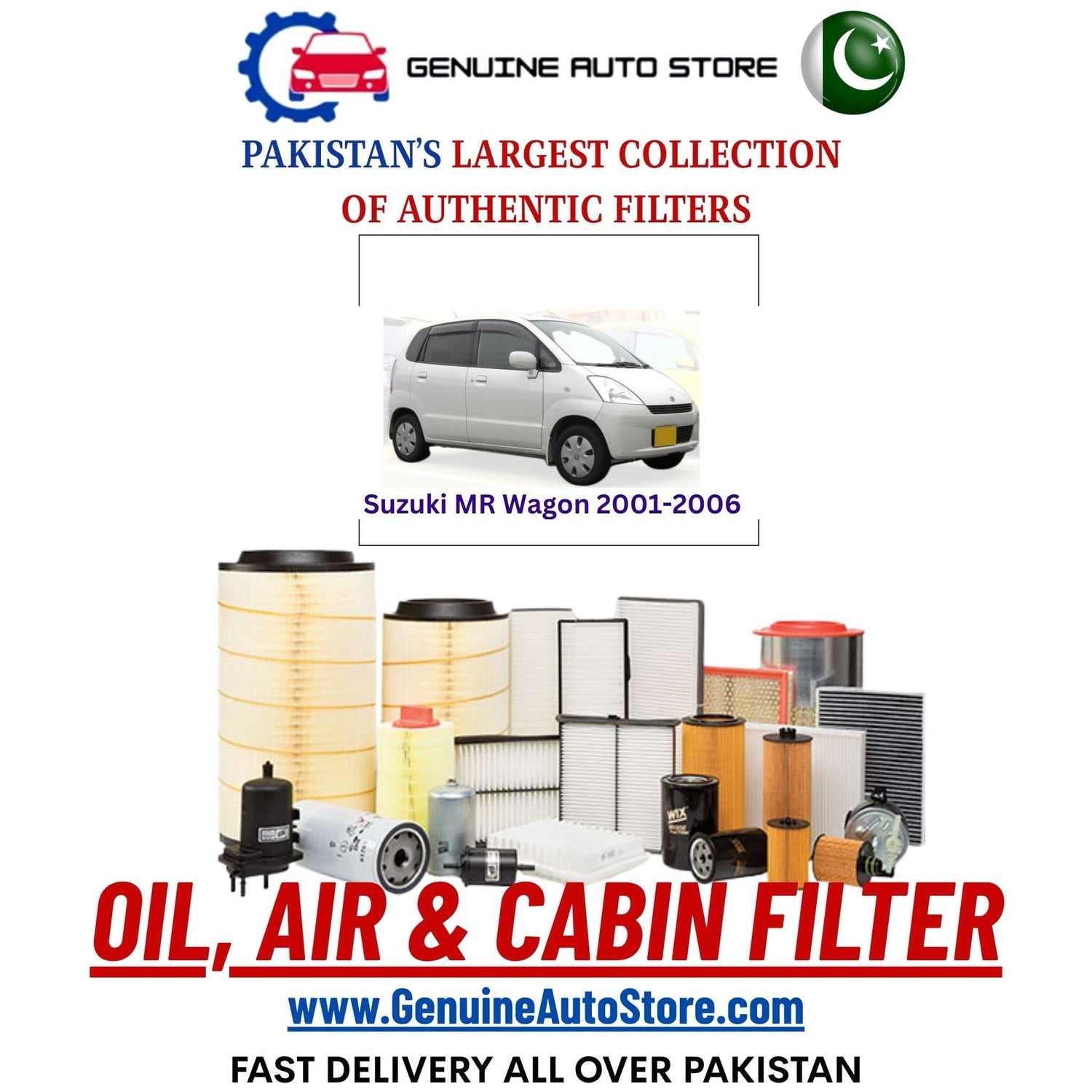 Genuine Suzuki MR Wagon 2001–2006 Filters in Pakistan – Genuine Auto Store