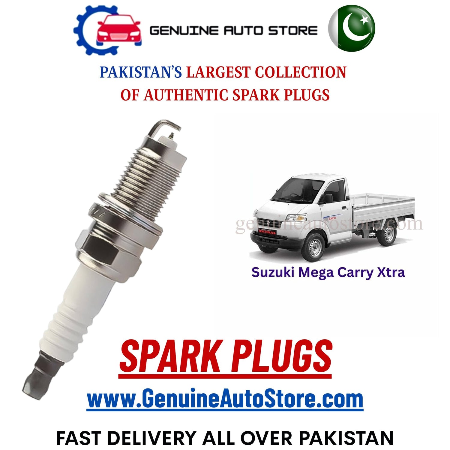 Original Iridium Suzuki Mega Carry Xtra spark plugs in Pakistan