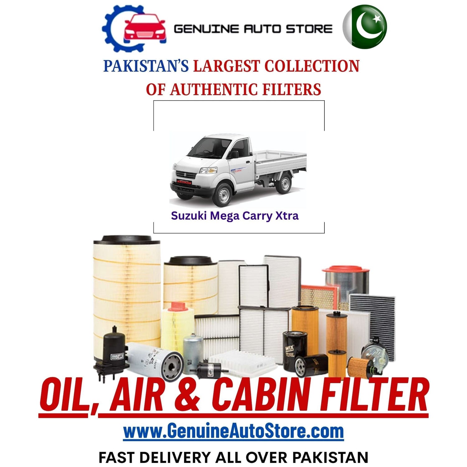 Genuine Suzuki Mega Carry Xtra Filters in Pakistan – Genuine Auto Store