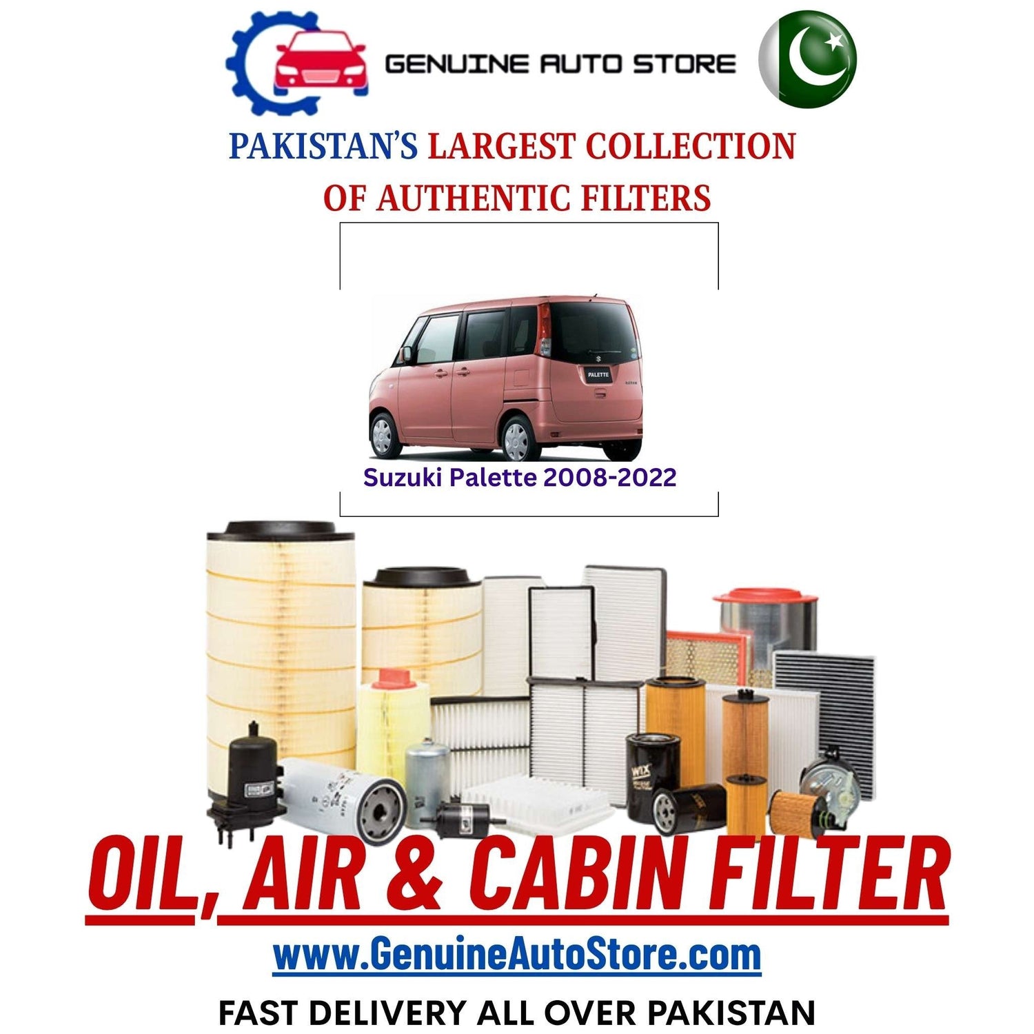 Genuine Suzuki Palette 2008–2022 Filters in Pakistan – Genuine Auto Store
