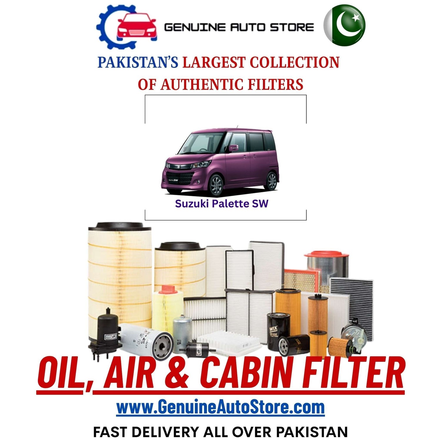 Genuine Suzuki Palette SW Filters in Pakistan – Genuine Auto Store