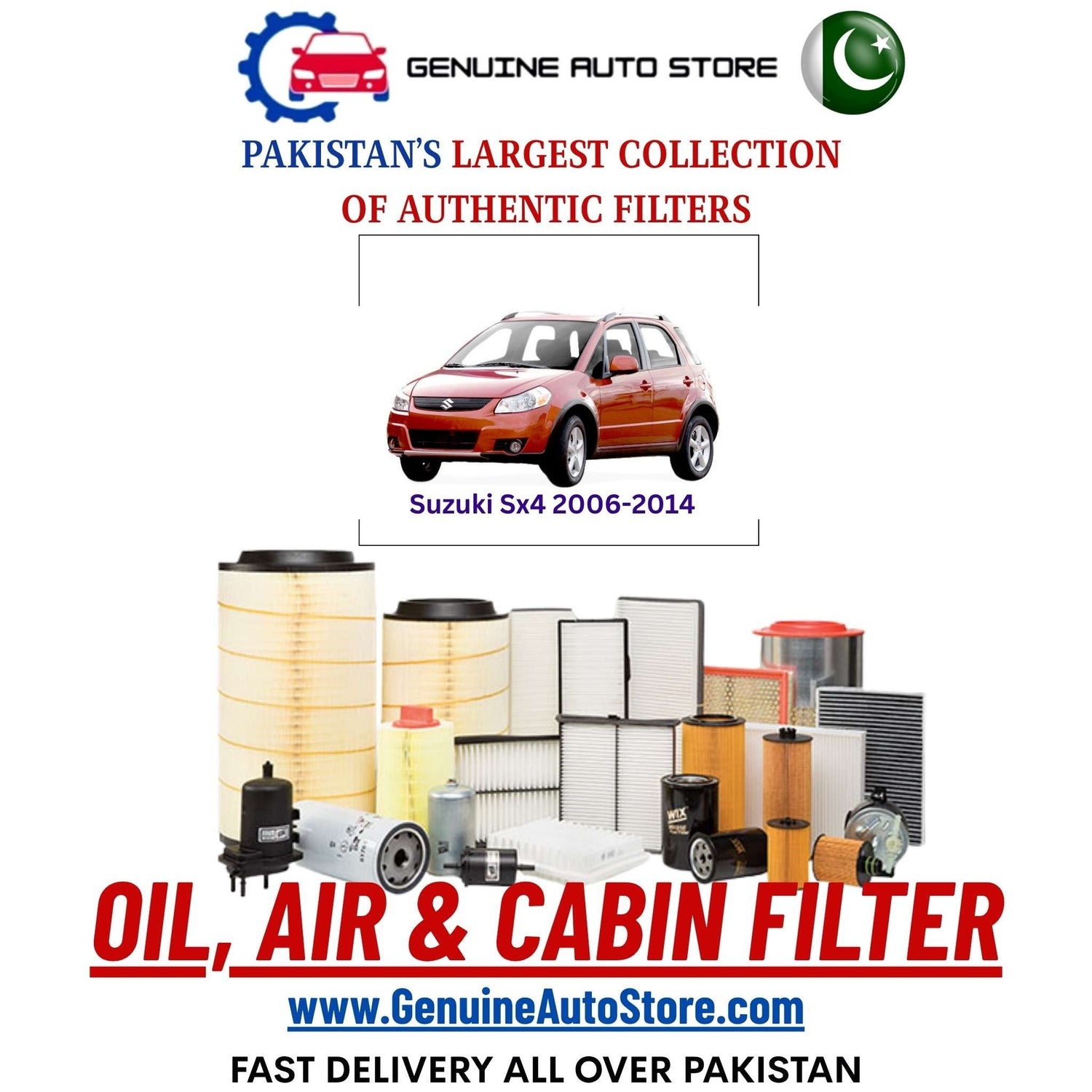 Genuine Suzuki Sx4 2006–2014 Filters in Pakistan – Genuine Auto Store