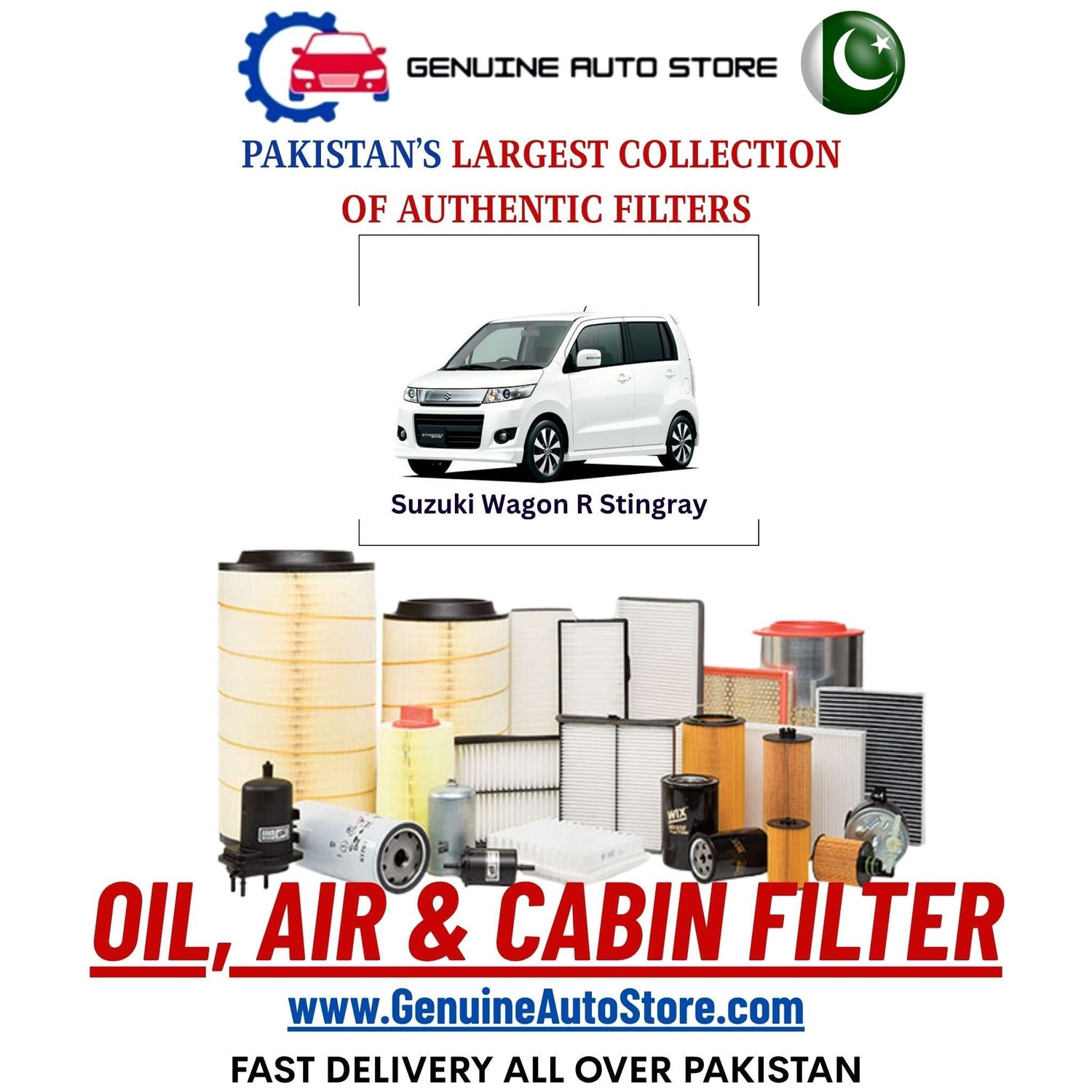 Genuine Suzuki Wagon R Stingray Filters in Pakistan – Genuine Auto Store