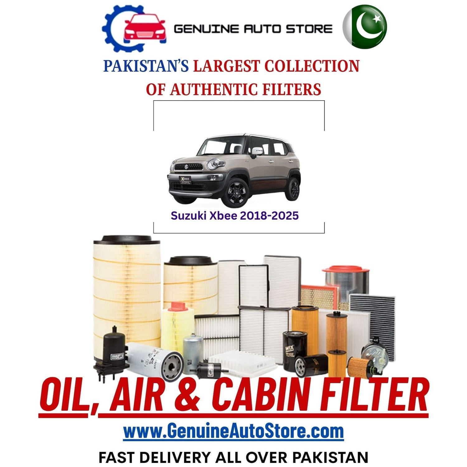 Genuine Suzuki Xbee 2018–2025 Filters in Pakistan – Genuine Auto Store