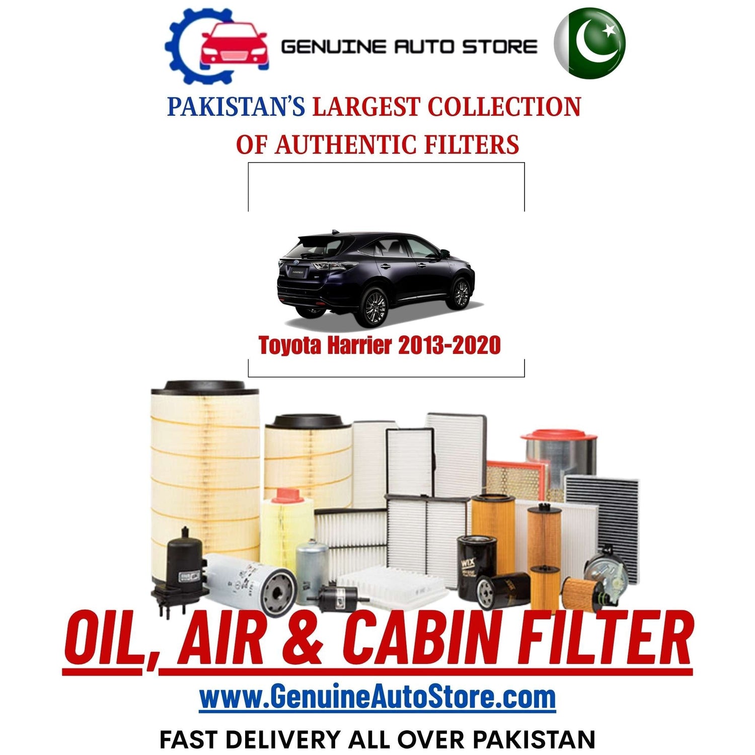 Genuine Toyota Harrier 2013–2020 Filters in Pakistan – Genuine Auto Store