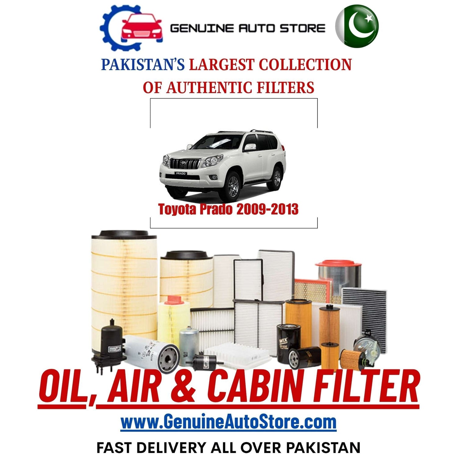 Toyota Prado 2009–2013 Filters