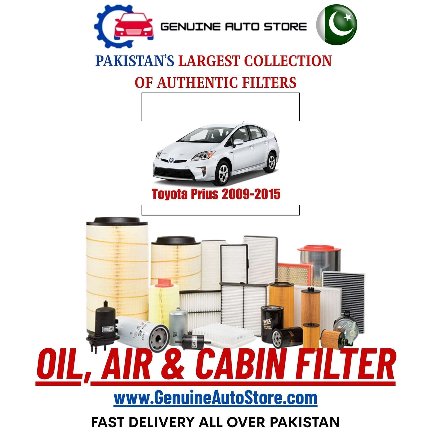 Genuine Toyota Prius 2009–2015 Filters in Pakistan – Genuine Auto Store