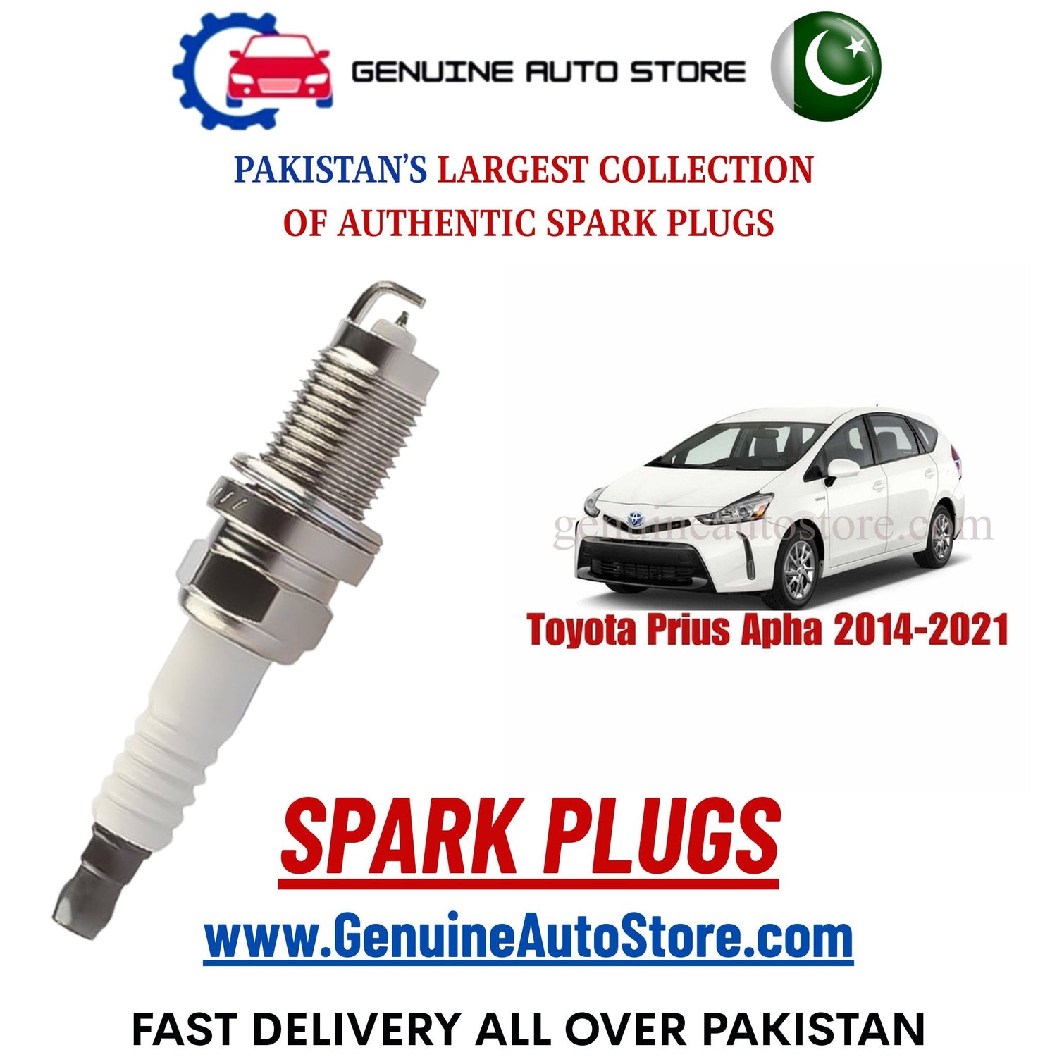 Original Iridium Toyota Prius Apha 2014-2021 spark plugs in Pakistan