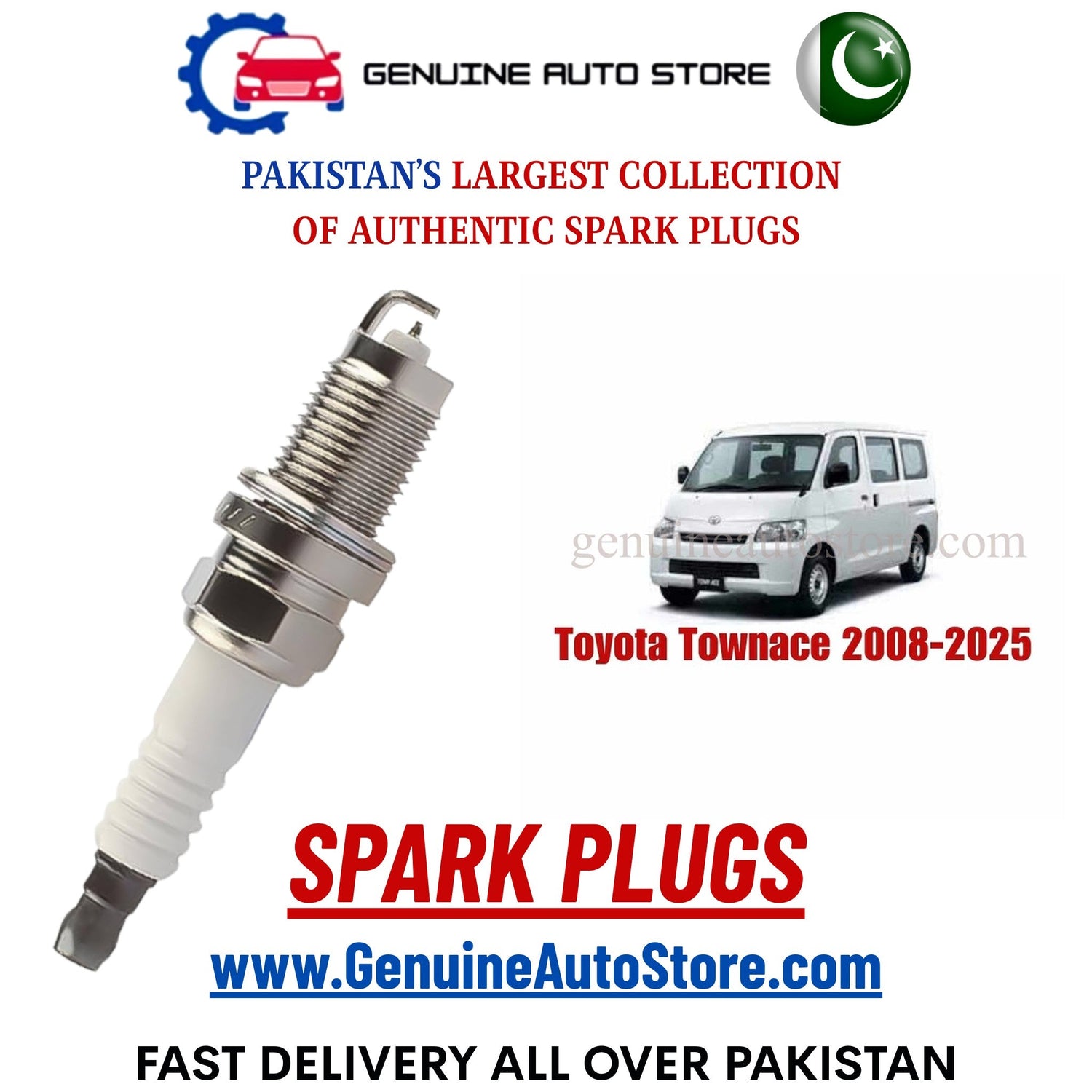 Original Iridium Toyota Townace 2008-2025 spark plugs in Pakistan