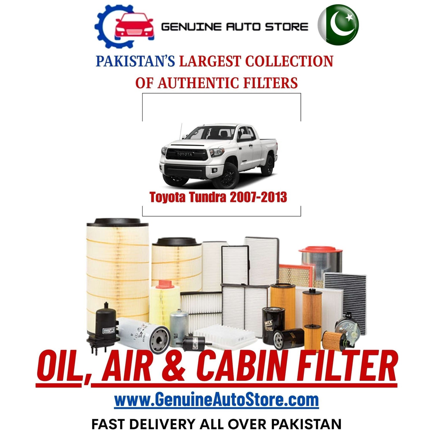 Genuine Toyota Tundra 2007–2013 Filters in Pakistan – Genuine Auto Store