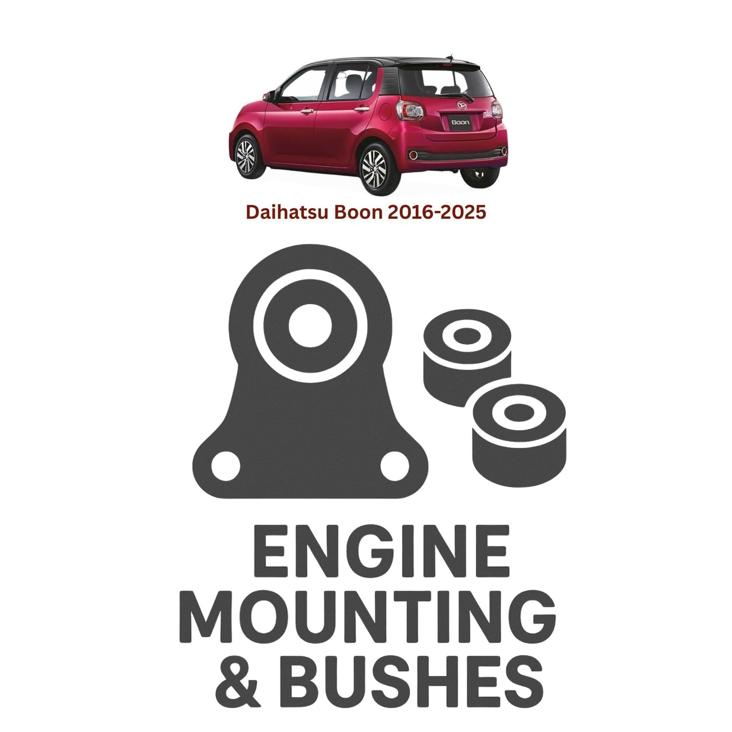 Original Daihatsu Boon 2016–2025 Suspension Bushes & Engine Mounting – in Pakistan