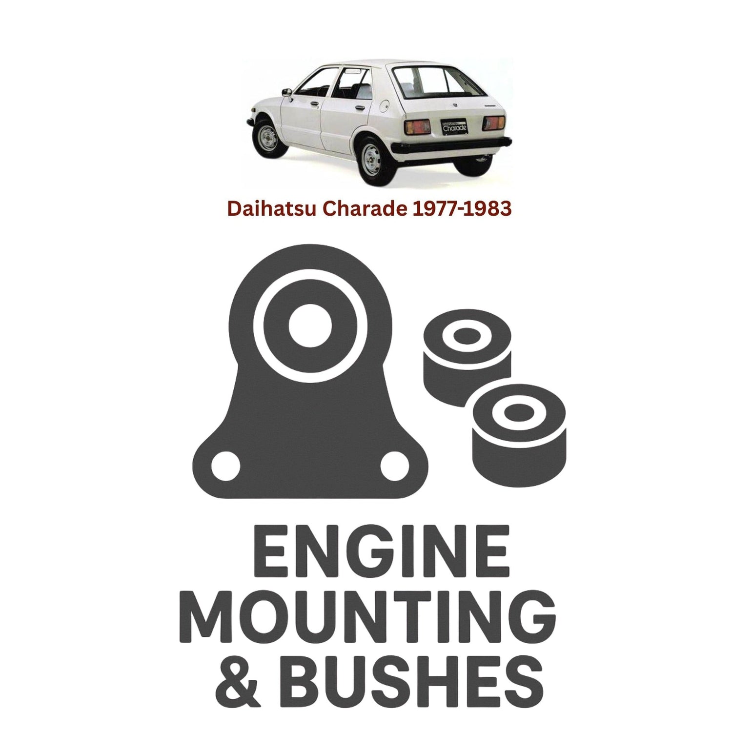 Original Daihatsu Charade 1983–1987 Suspension Bushes & Engine Mounting – in Pakistan