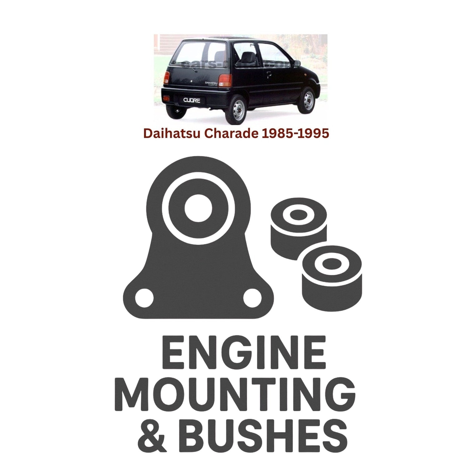 Original Daihatsu Charade 1985–1995 Suspension Bushes & Engine Mounting – in Pakistan