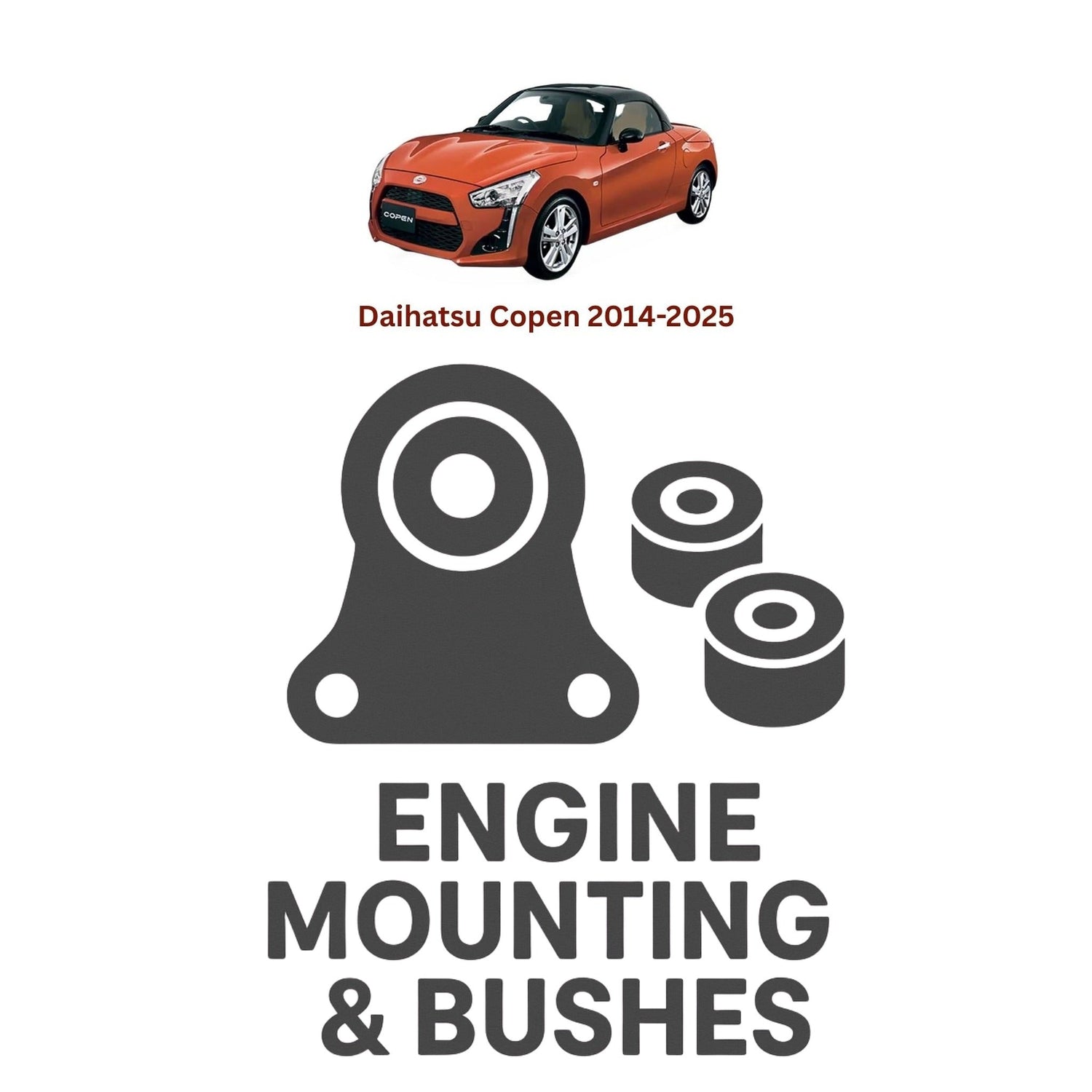 Original Daihatsu Copen 2014–2025 Suspension Bushes & Engine Mounting – in Pakistan