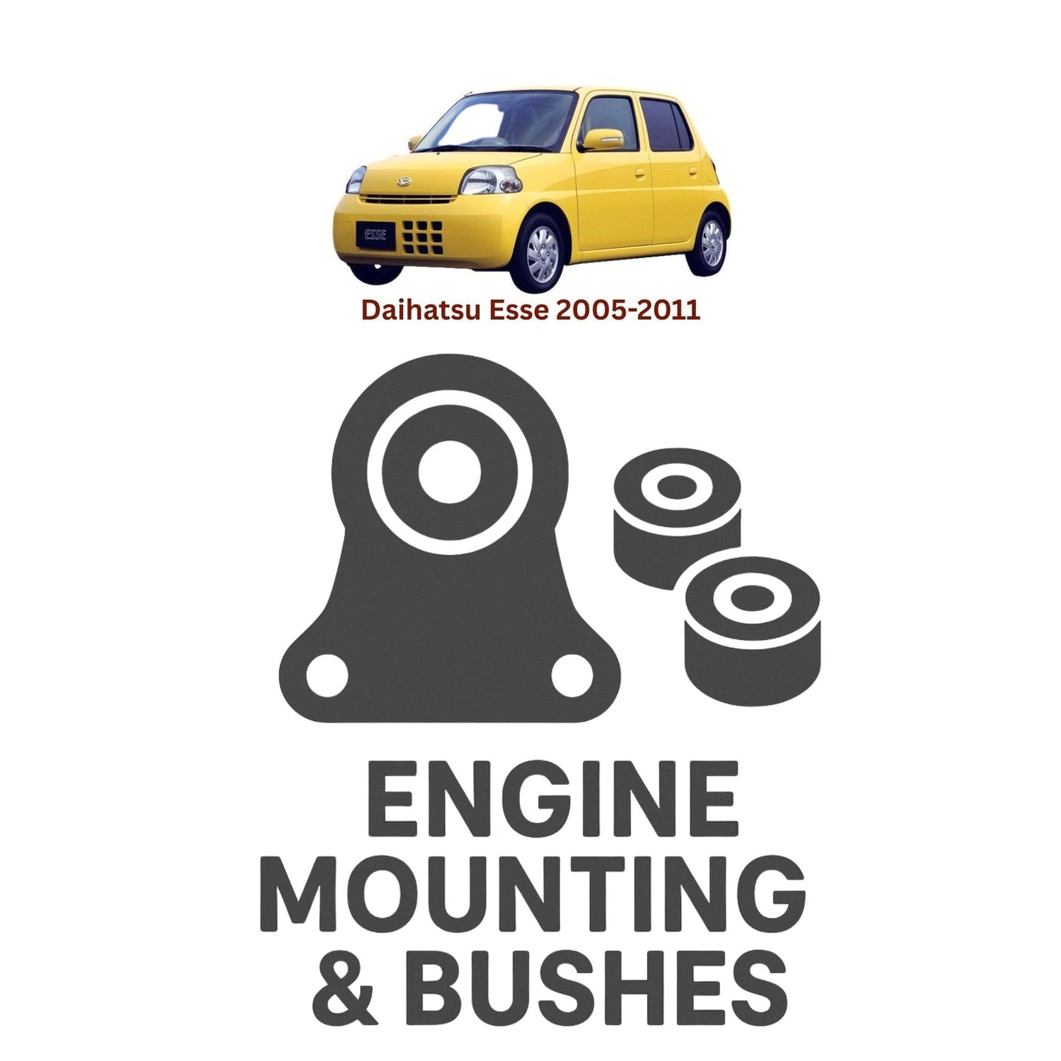 Original Daihatsu Esse 2005–2011 Suspension Bushes & Engine Mounting – in Pakistan