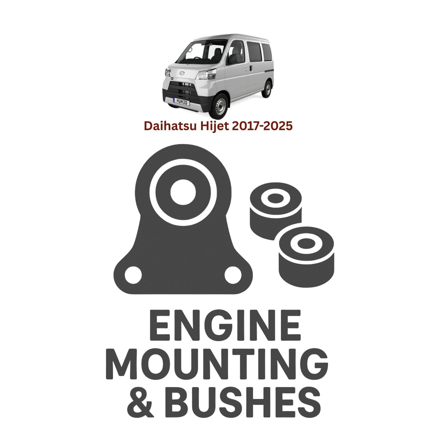 Original Daihatsu Hijet 2017–2025 Suspension Bushes & Engine Mounting – in Pakistan