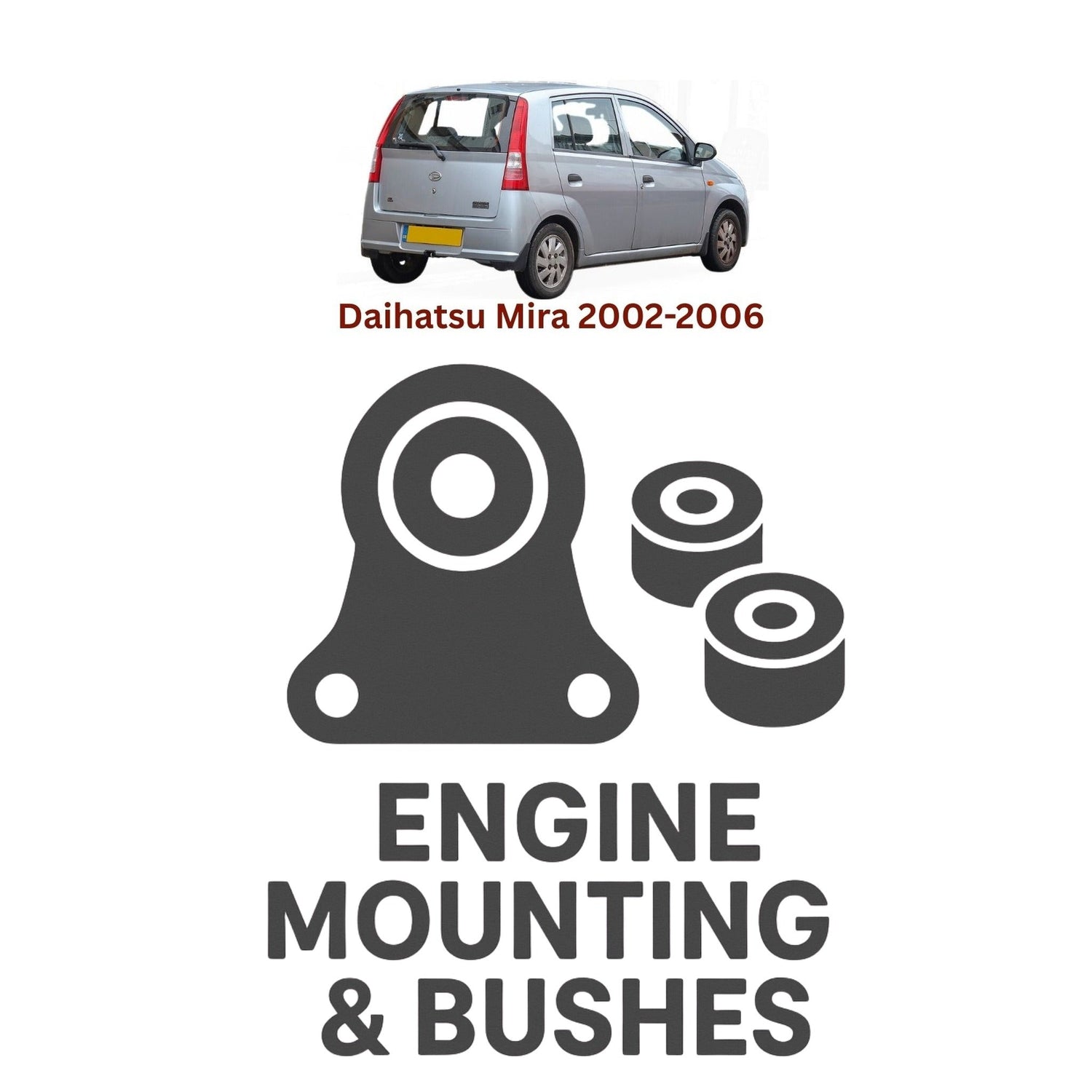 Original Daihatsu Mira 2002–2006 Suspension Bushes & Engine Mounting – in Pakistan