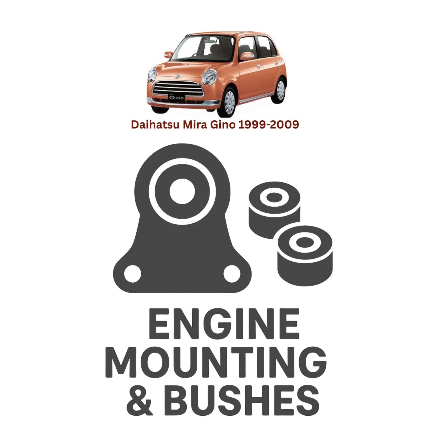 Original Daihatsu Mira Gino 1999–2009 Suspension Bushes & Engine Mounting – in Pakistan