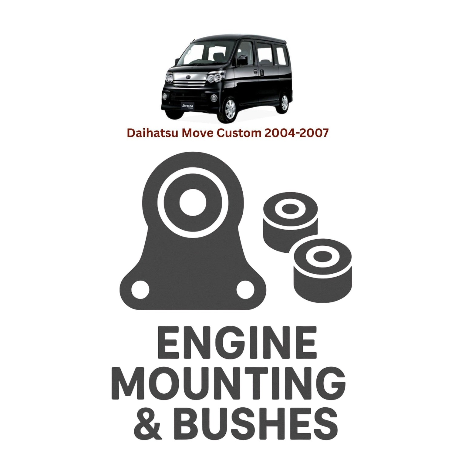 Original Daihatsu Move Custom 2004–2007 Suspension Bushes & Engine Mounting – in Pakistan
