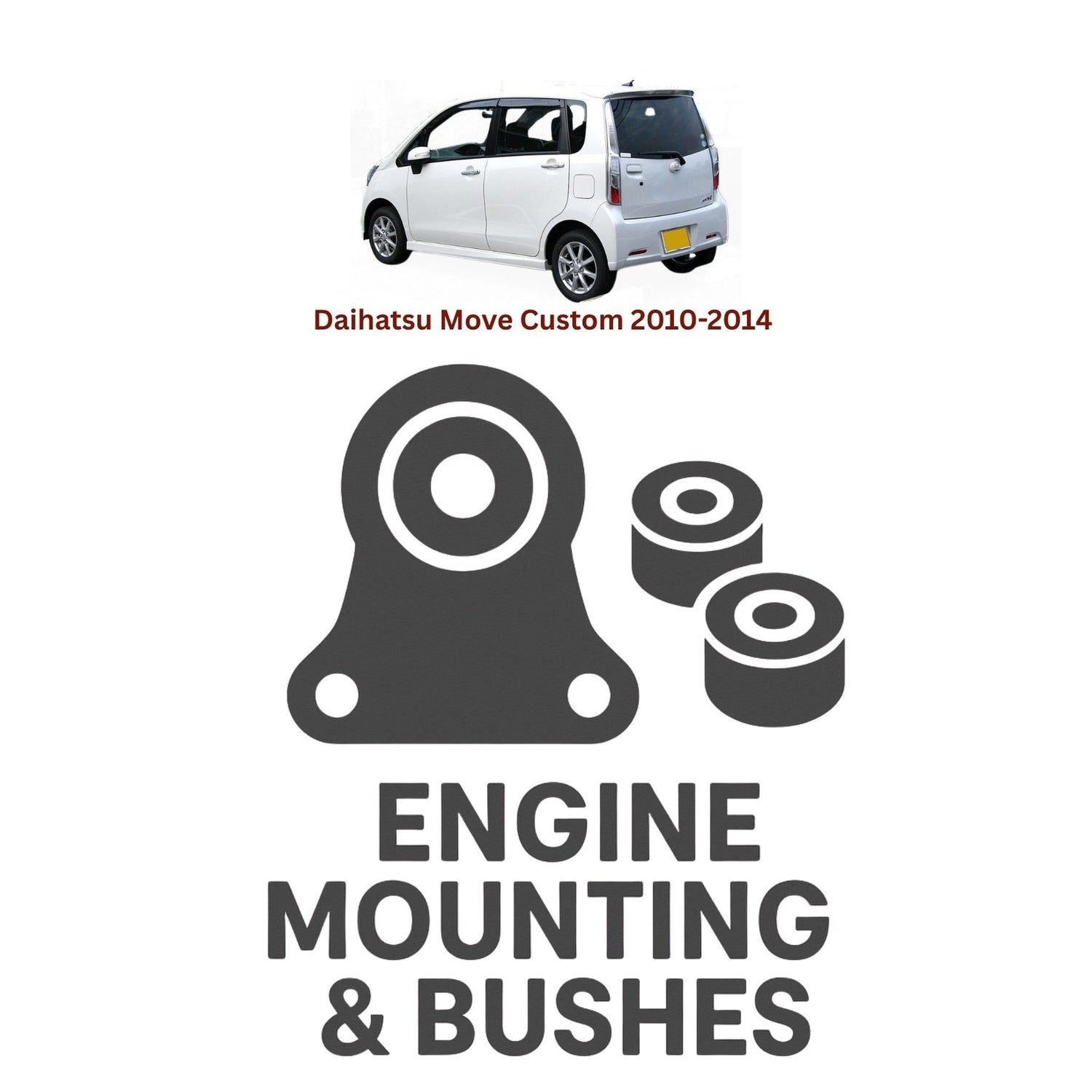 Original Daihatsu Move Custom 2010–2014 Suspension Bushes & Engine Mounting – in Pakistan