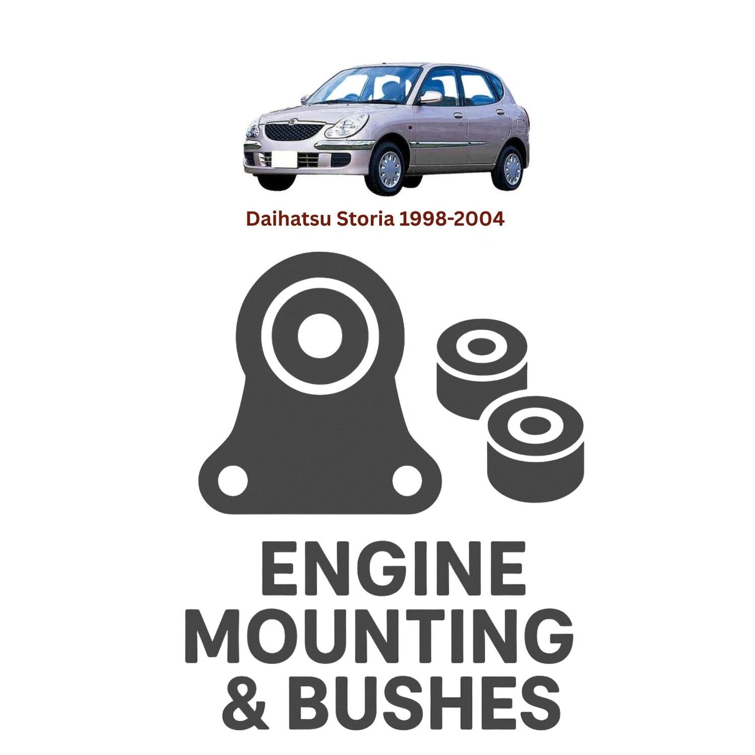 Original Daihatsu Storia 1998–2004 Suspension Bushes & Engine Mounting – in Pakistan