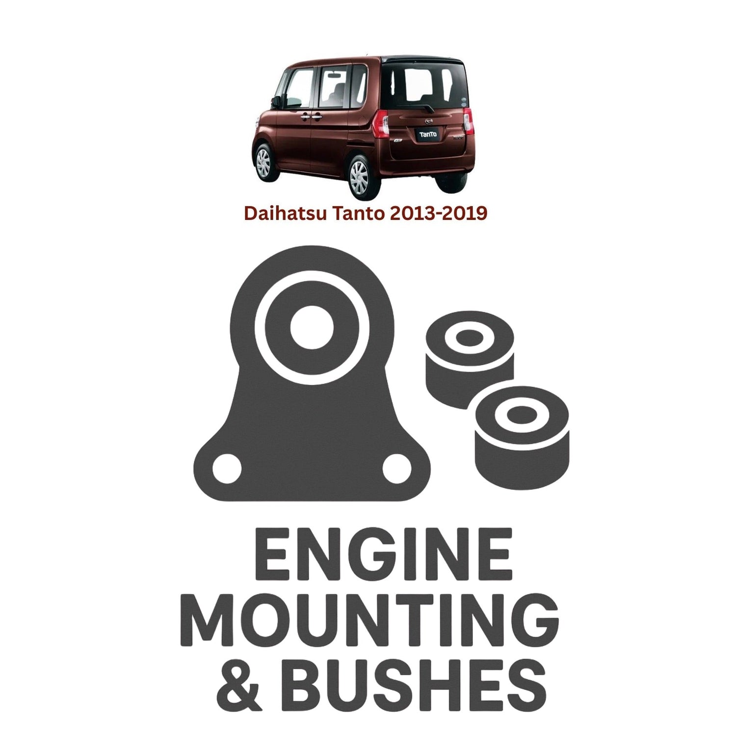 Original Daihatsu Tanto 2013–2019 Suspension Bushes & Engine Mounting – in Pakistan