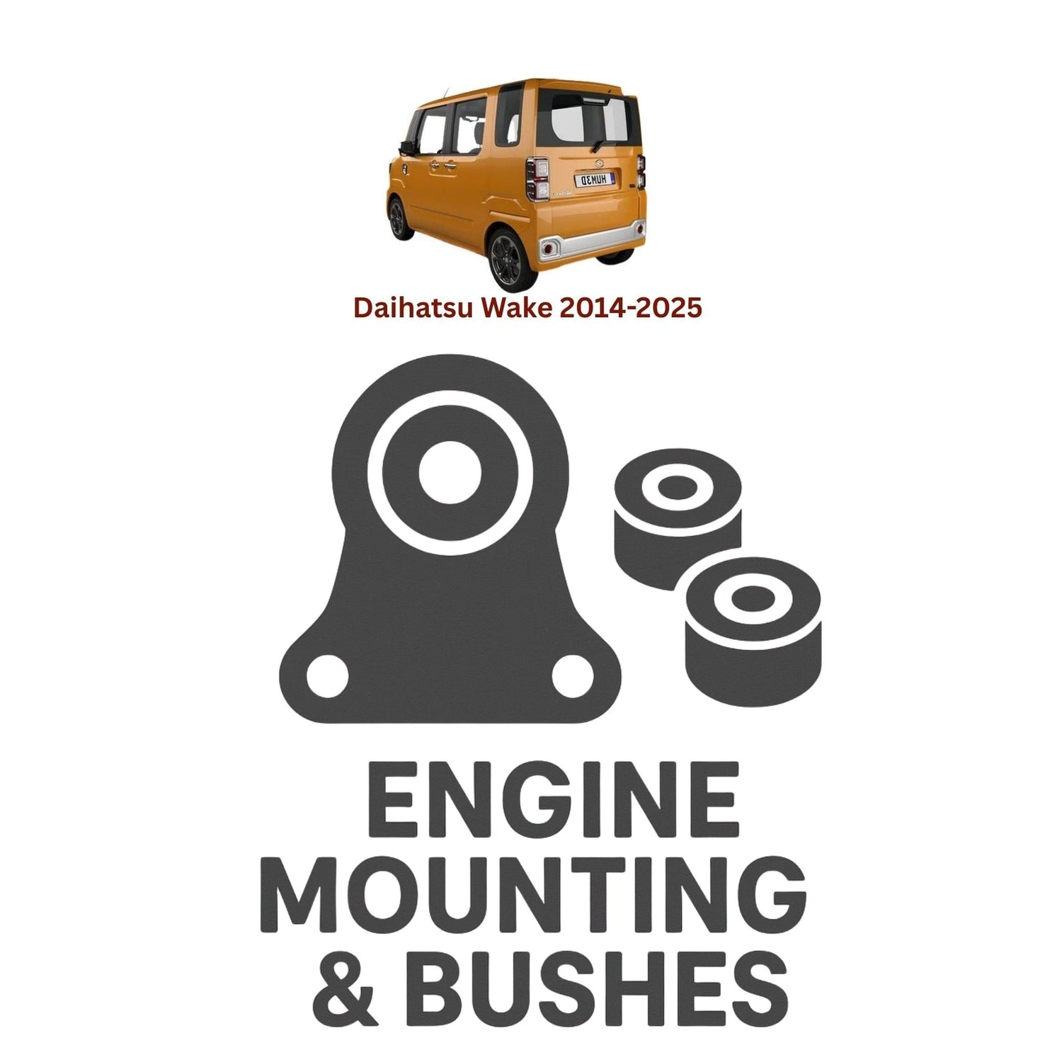 Original Daihatsu Wake 2014–2025 Suspension Bushes & Engine Mounting – in Pakistan