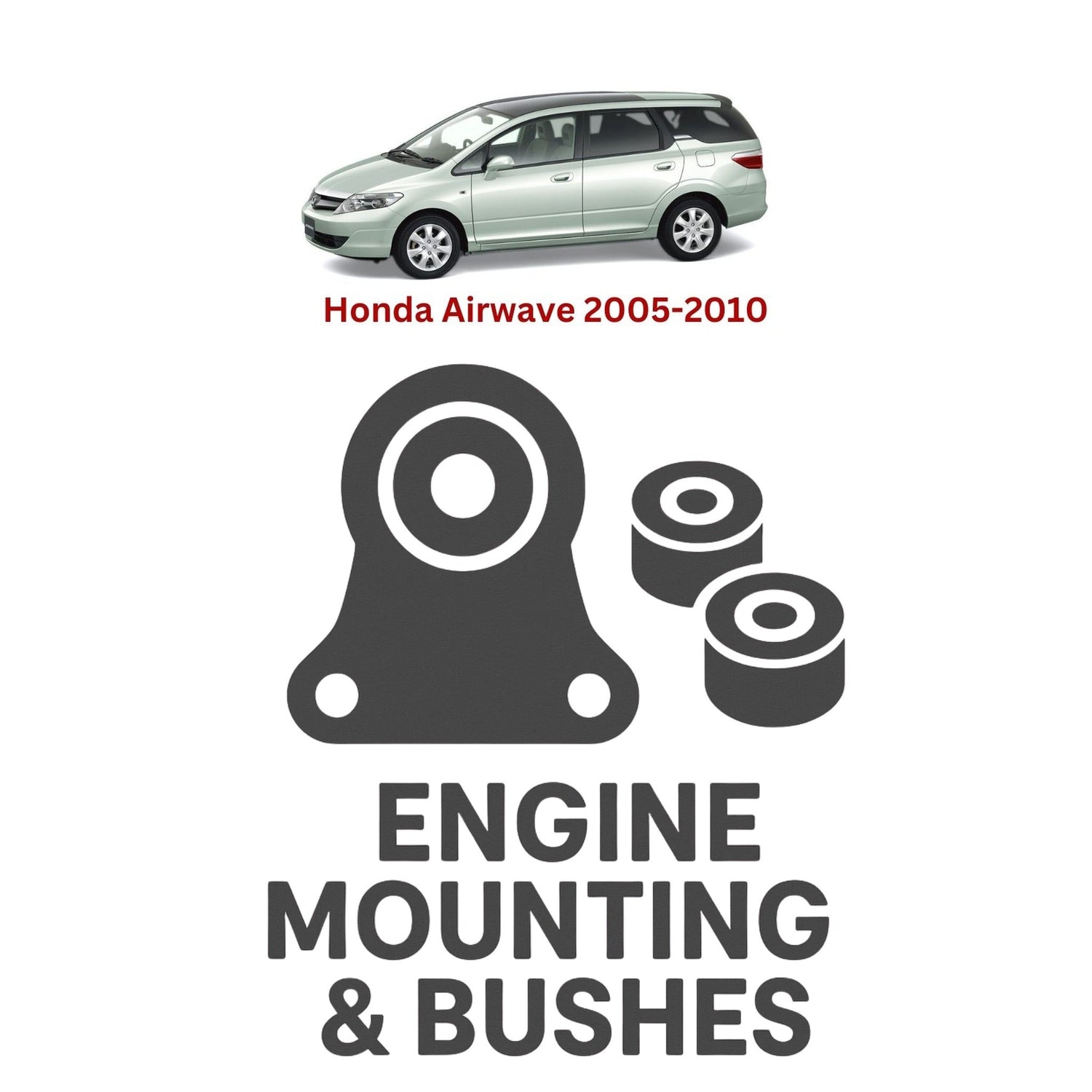Original Honda Airwave 2005–2010 Suspension Bushes & Engine Mounting – in Pakistan