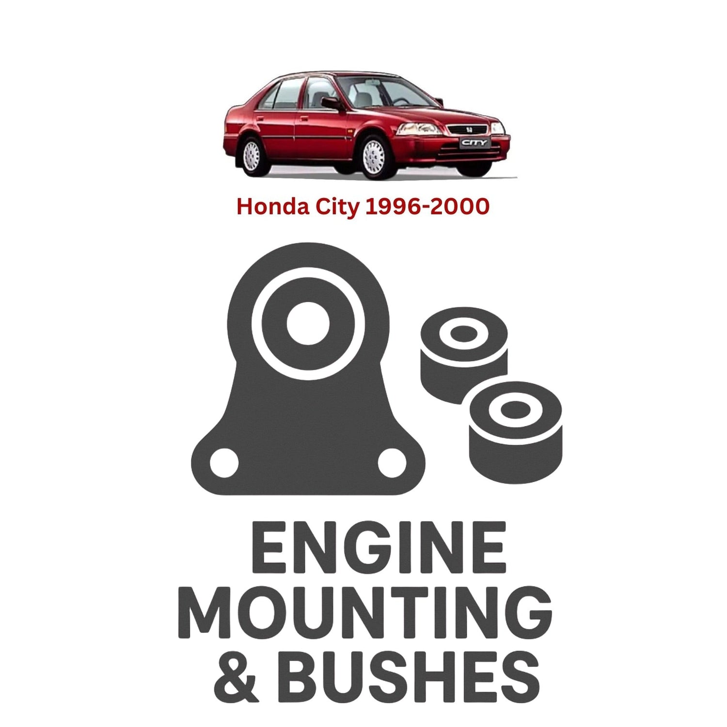 Original Honda City 1996–2000 Suspension Bushes & Engine Mounting – in Pakistan